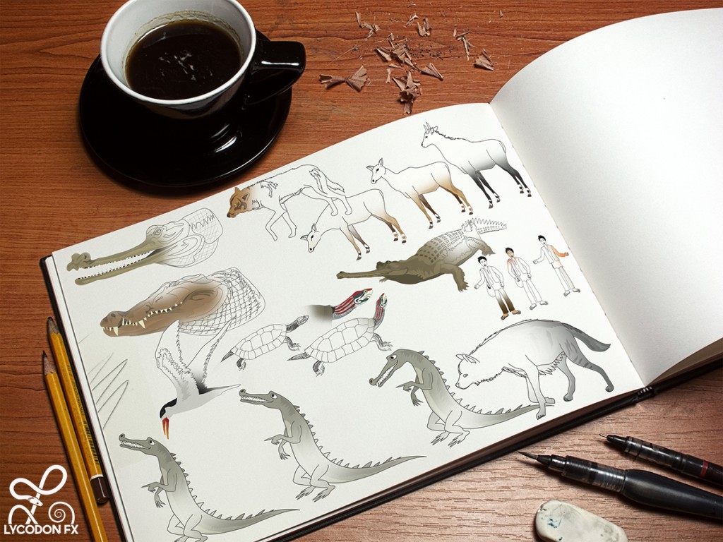 digital design animal art illustration sketching lycodonfx wildlife conservation education & communication design (1)