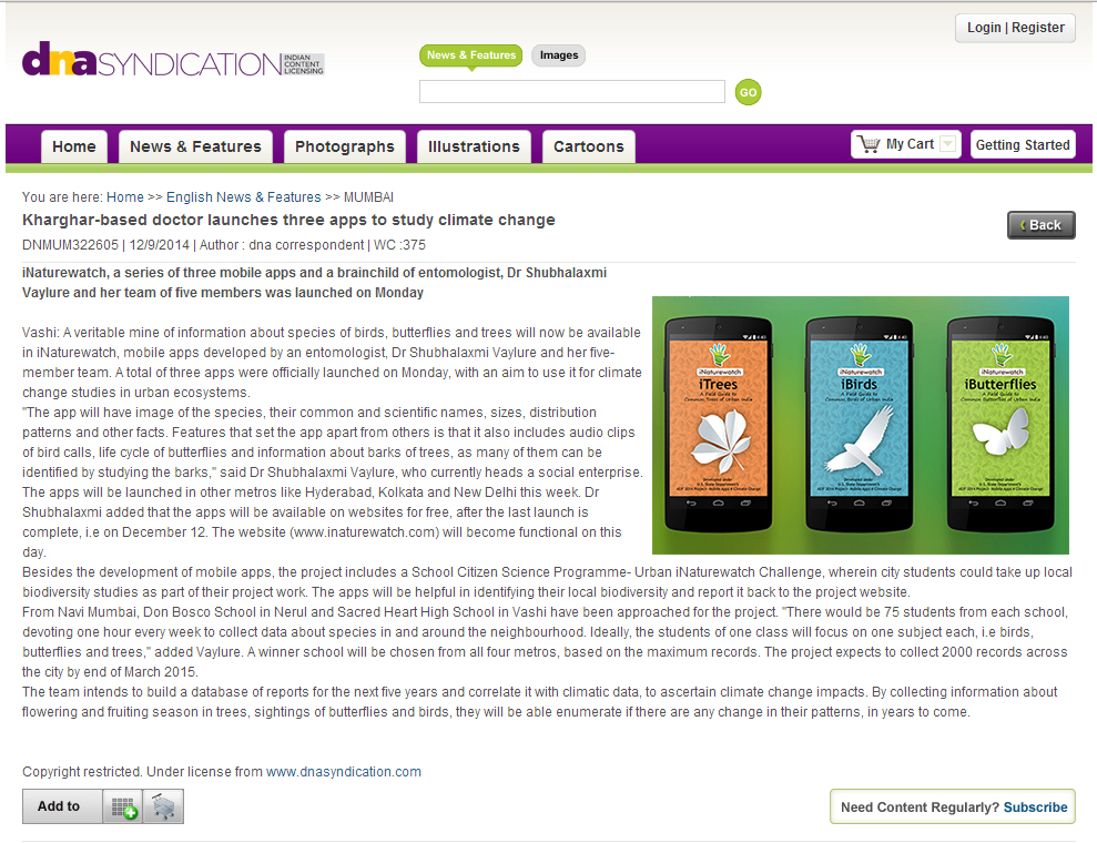 DNA news- lycodonfx develops mobile apps for climate change